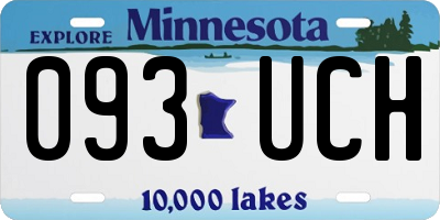 MN license plate 093UCH