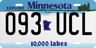 MN license plate 093UCL