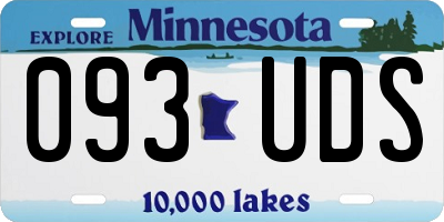 MN license plate 093UDS