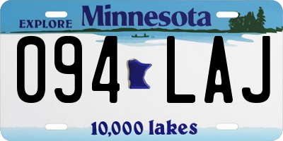 MN license plate 094LAJ