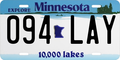 MN license plate 094LAY