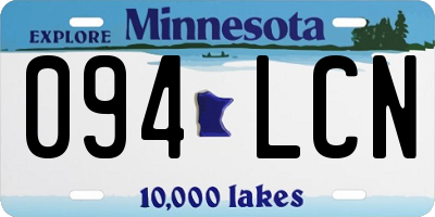 MN license plate 094LCN