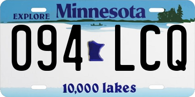 MN license plate 094LCQ