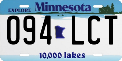 MN license plate 094LCT