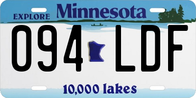 MN license plate 094LDF