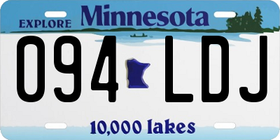 MN license plate 094LDJ