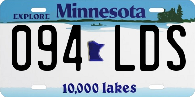 MN license plate 094LDS