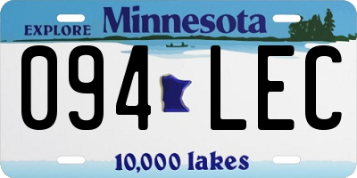 MN license plate 094LEC