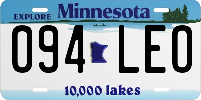 MN license plate 094LEO