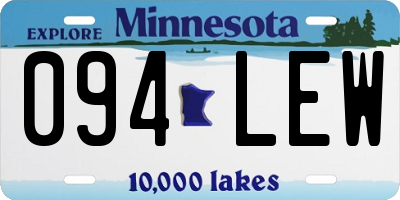 MN license plate 094LEW
