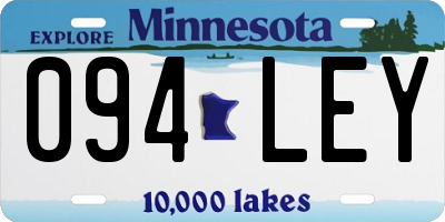 MN license plate 094LEY