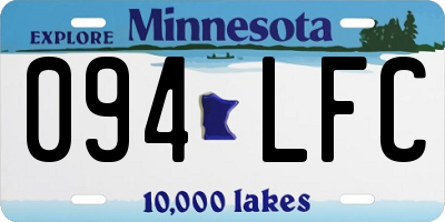 MN license plate 094LFC