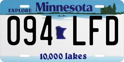 MN license plate 094LFD