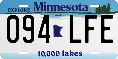 MN license plate 094LFE