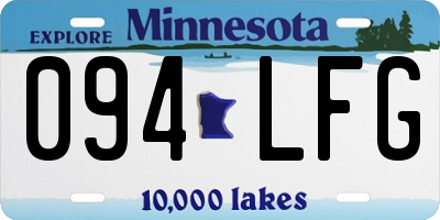 MN license plate 094LFG