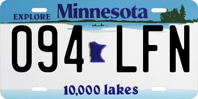 MN license plate 094LFN