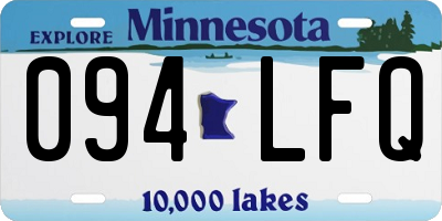 MN license plate 094LFQ