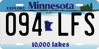 MN license plate 094LFS