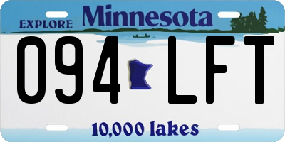 MN license plate 094LFT