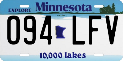 MN license plate 094LFV