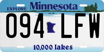 MN license plate 094LFW