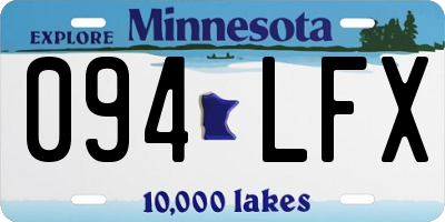MN license plate 094LFX