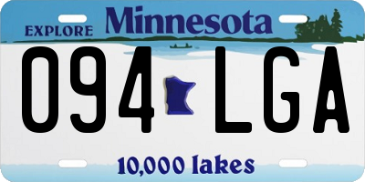 MN license plate 094LGA