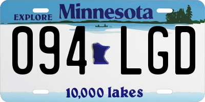 MN license plate 094LGD
