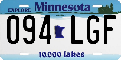 MN license plate 094LGF