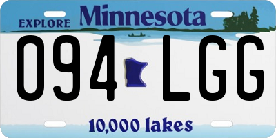 MN license plate 094LGG