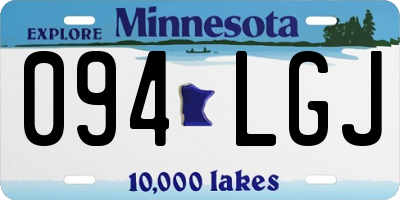 MN license plate 094LGJ