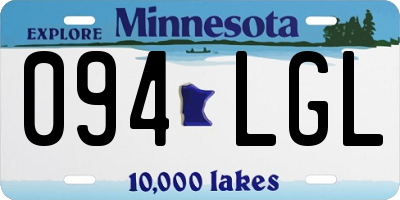 MN license plate 094LGL