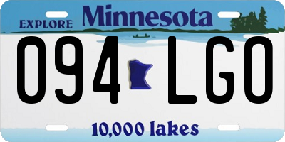 MN license plate 094LGO