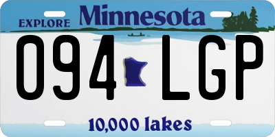 MN license plate 094LGP