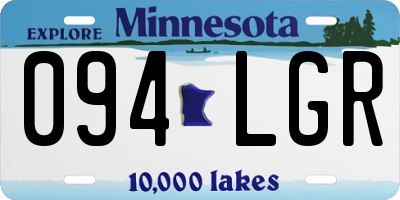 MN license plate 094LGR
