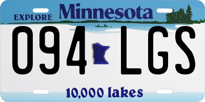 MN license plate 094LGS
