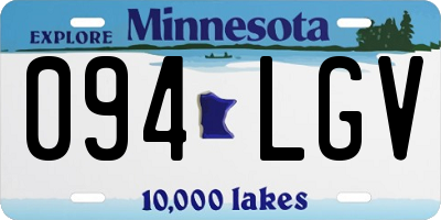 MN license plate 094LGV