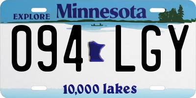 MN license plate 094LGY