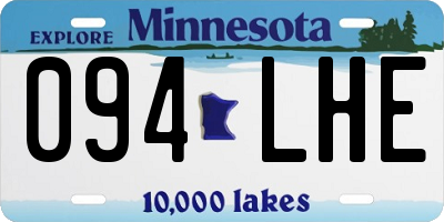 MN license plate 094LHE