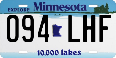 MN license plate 094LHF