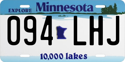 MN license plate 094LHJ