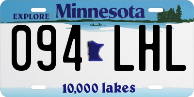 MN license plate 094LHL