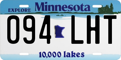 MN license plate 094LHT