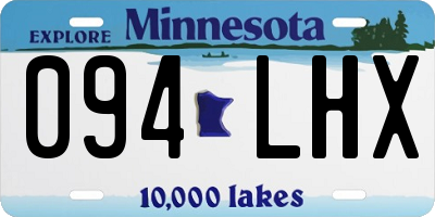 MN license plate 094LHX