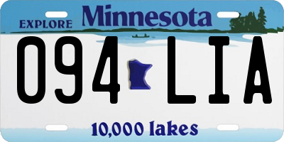 MN license plate 094LIA