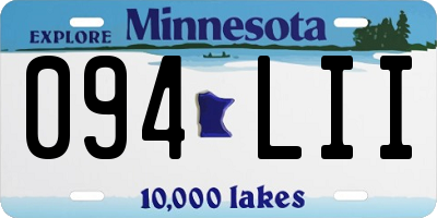 MN license plate 094LII