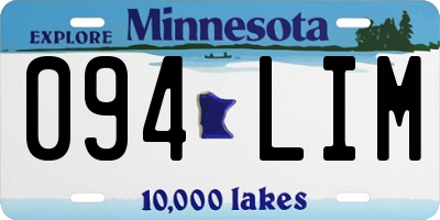 MN license plate 094LIM