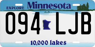 MN license plate 094LJB