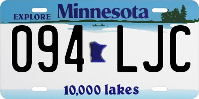 MN license plate 094LJC