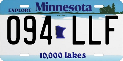 MN license plate 094LLF